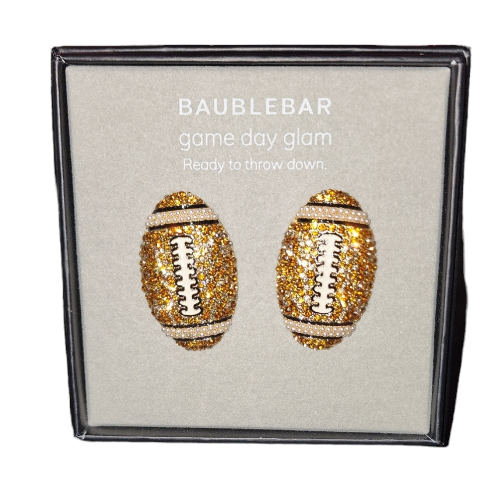 Baublebar Limited Edition Game Day Football Earrings